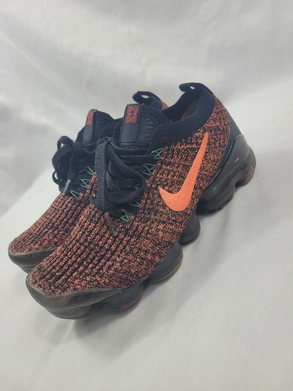 Nike Air Vapormax Flyknit 3 China Hoop Dreams Orange/black Shoes Womens Size 5.5